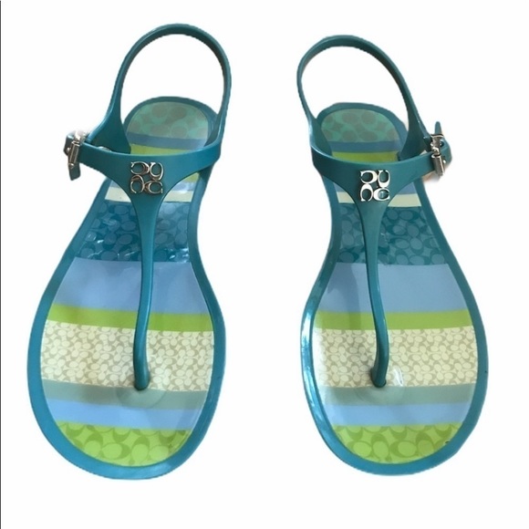 COACH Jelly Thong Sandals - Picture 1 of 4